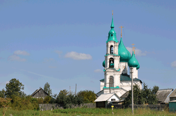 Село Левашово. Костромская обл. Воскресенская церковь 1779 г.