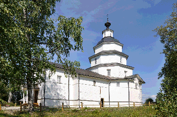 Село Цыпино. Вологодская обл. Ильинская церковь 1755 года постройки.